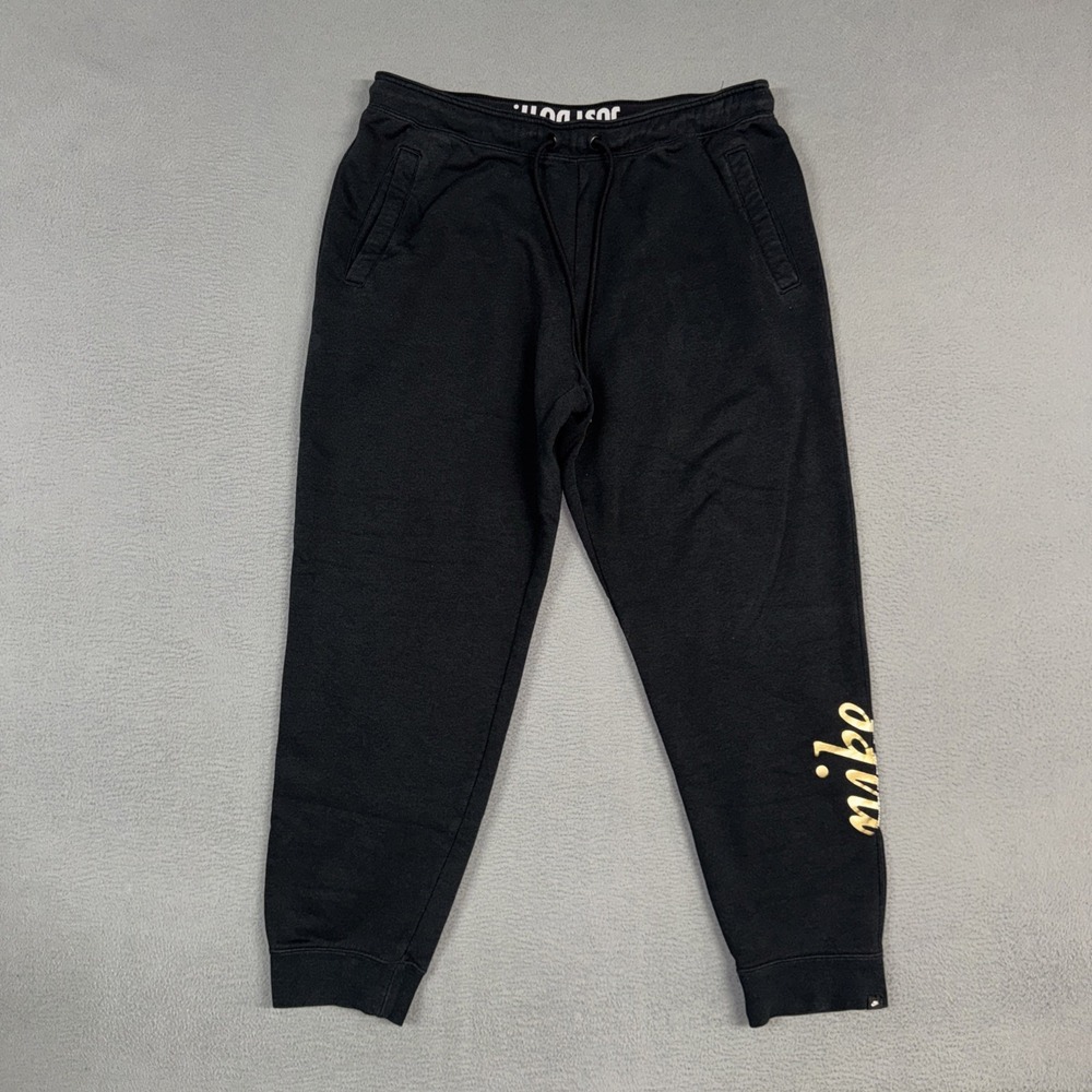 Nike Sportswear Rally Sweatpants Womens XL Gray Black Jogger Athletic Fleece